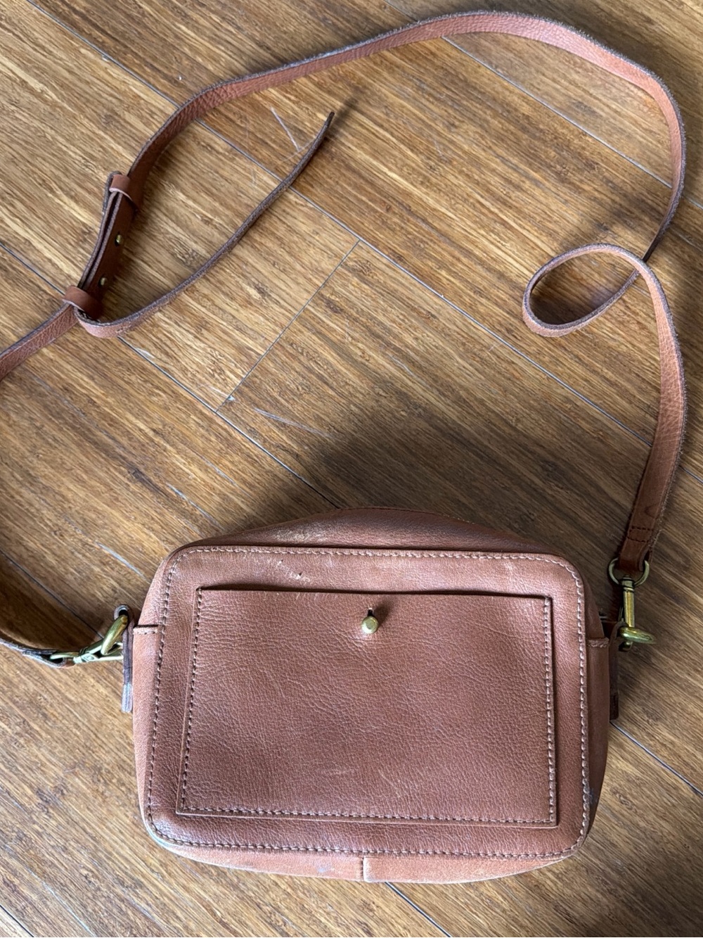 Brown Leather Crossbody Bag